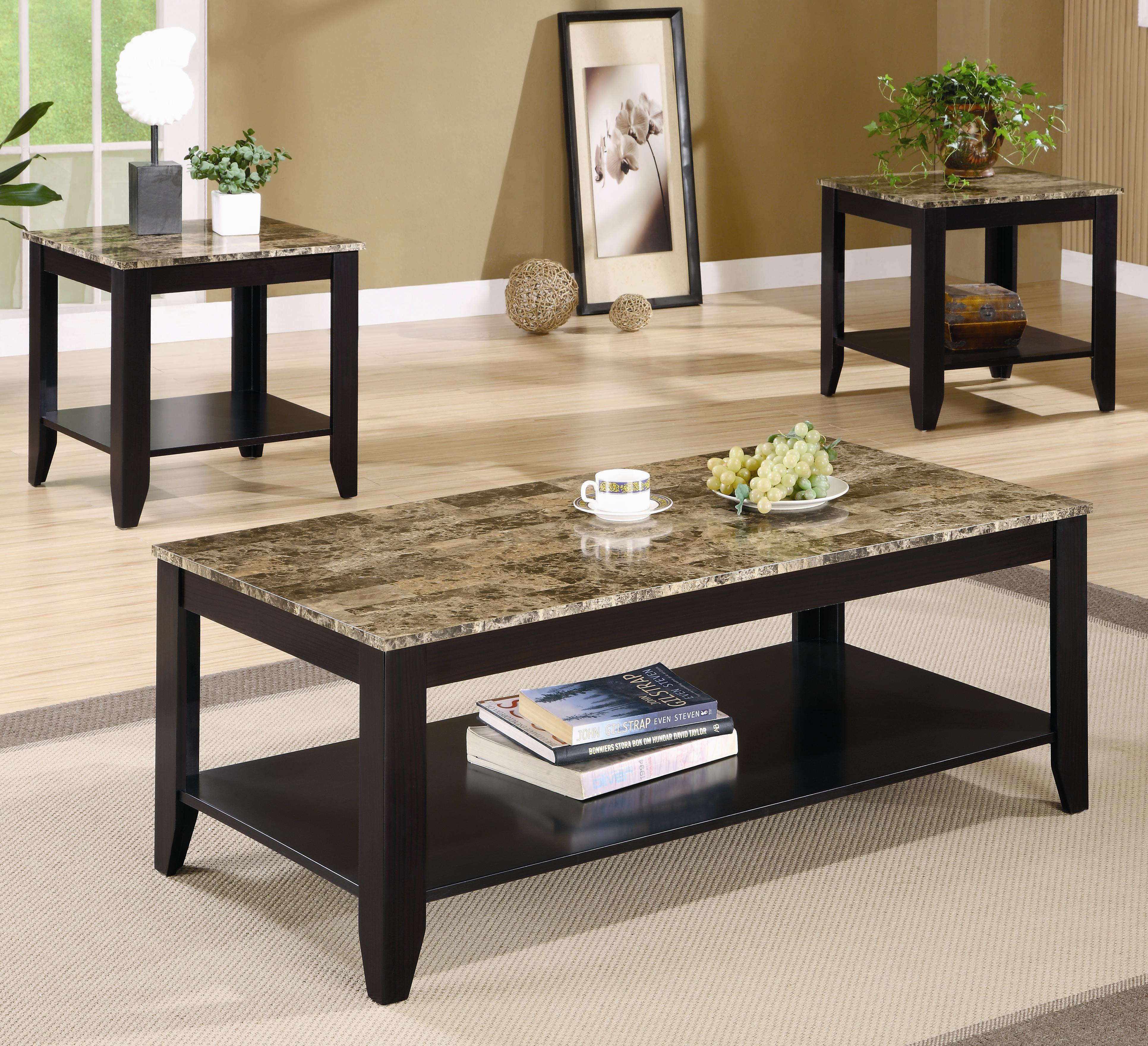 Coaster Occasional Table Sets 700155 3 Piece Occasional Table Set